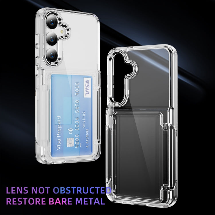 For Samsung Galaxy S23 FE 5G Card Holder Acrylic Hybrid TPU Phone Case
