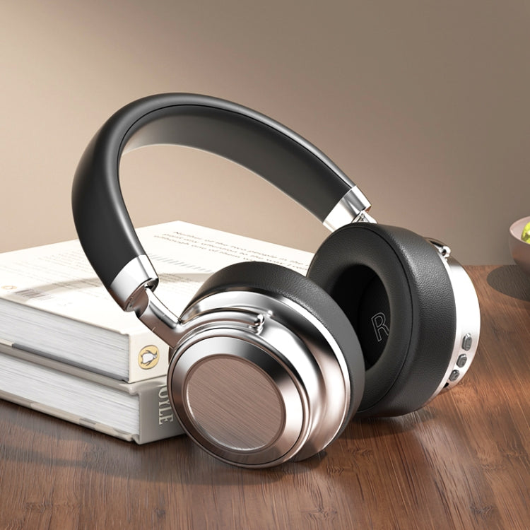 CR-9 Metal Retro Head-mounted Wireless Bluetooth Earphone