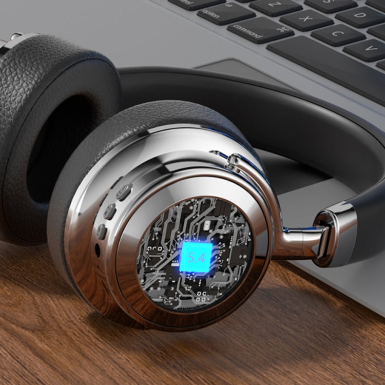 CR-9 Metal Retro Head-mounted Wireless Bluetooth Earphone