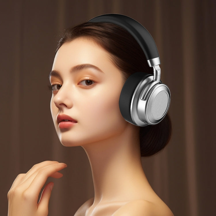 CR-9 Metal Retro Head-mounted Wireless Bluetooth Earphone