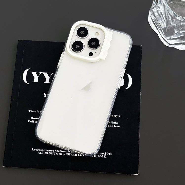 For iPhone 14 Colorful Wavy Circle PC Hybrid TPU Phone Case