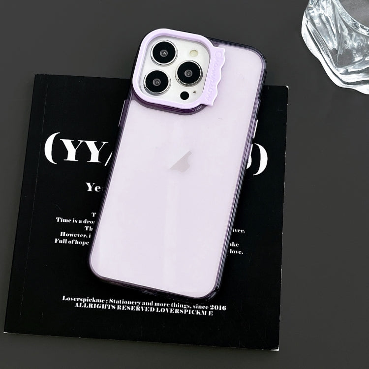 For iPhone 14 Pro Max Colorful Wavy Circle PC Hybrid TPU Phone Case