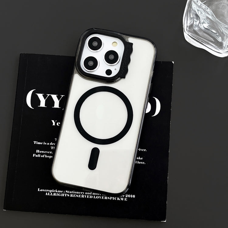 For iPhone 13 Pro Max MagSafe Colorful Wavy Circle PC Hybrid TPU Phone Case