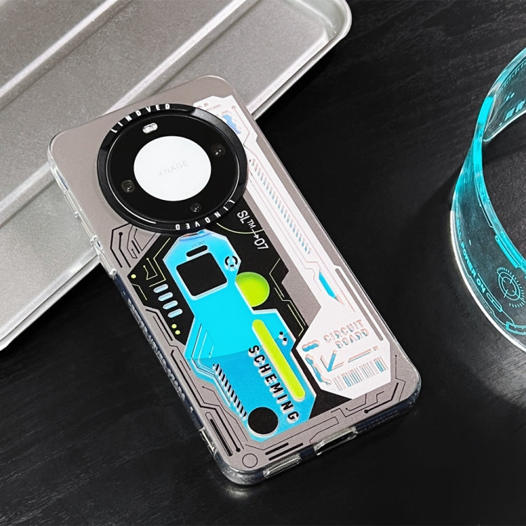 For Huawei Mate 60 Pro Mecha Circuit Board Pattern Phone Case