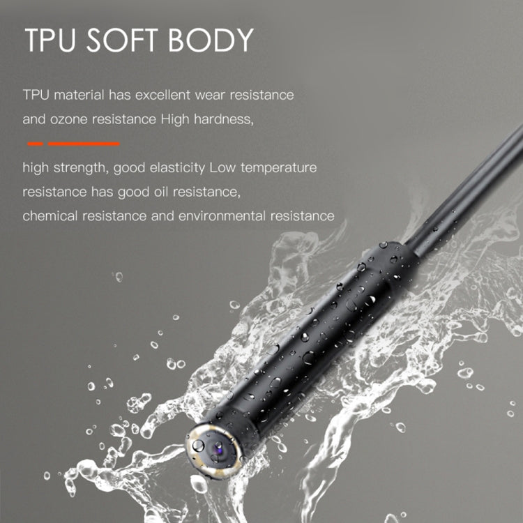 T21 4.5 inch IPS Color Screen 3.9mm Single Camera Split Hard Cable Industrial Endoscope, Length:2m - Black Red