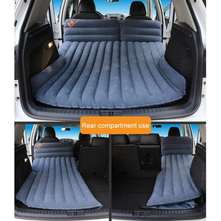 03-A3-6 Flocking Car / Household + 2 Step Stool 6-port 6/4 Ratio Multifunctional Travel Inflatable Mattress Air Bed Camping Back Seat Couch