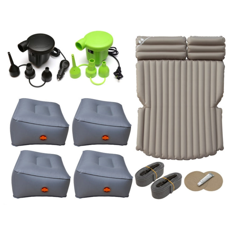 10-B4-6 Cloth Car / Household + 4 Step Stool 6-port 6/4 Ratio Multifunctional Travel Inflatable Mattress Air Bed Camping Back Seat Couch