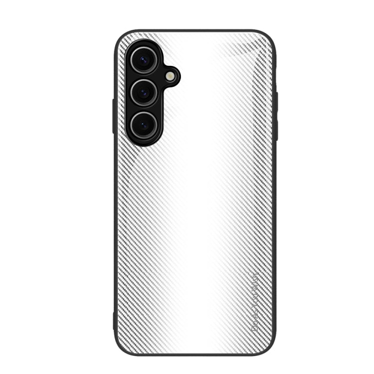 For Samsung Galaxy S24 FE 5G Texture Gradient Glass TPU Phone Case