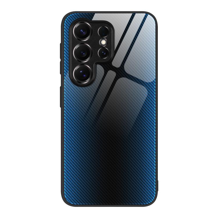For Samsung Galaxy S26 Ultra 5G Texture Gradient Glass TPU Phone Case