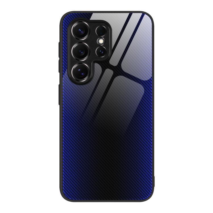 For Samsung Galaxy S26 Ultra 5G Texture Gradient Glass TPU Phone Case
