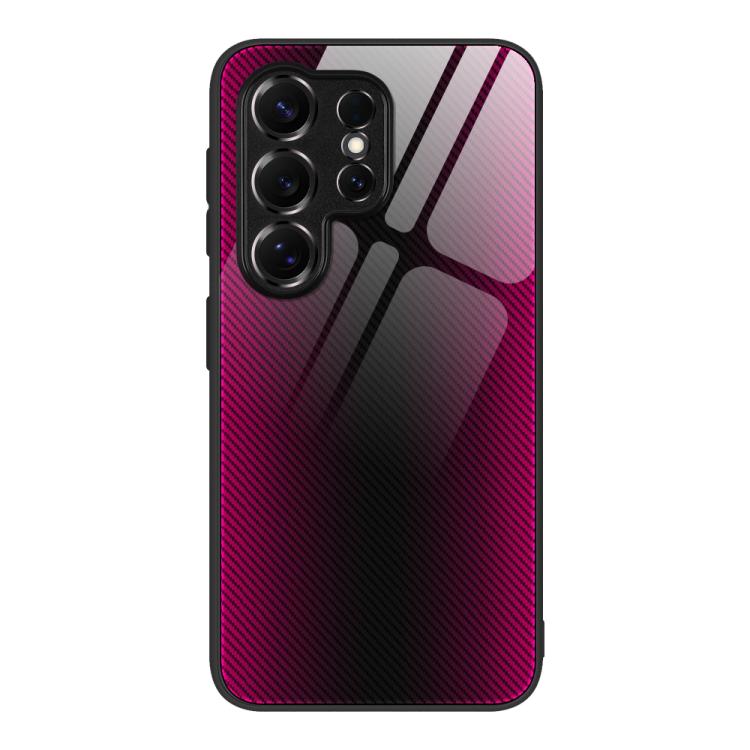 For Samsung Galaxy S26 Ultra 5G Texture Gradient Glass TPU Phone Case
