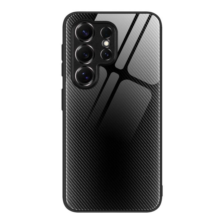 For Samsung Galaxy S26 Ultra 5G Texture Gradient Glass TPU Phone Case