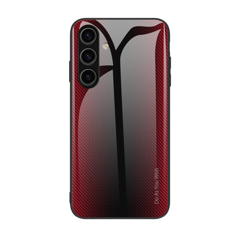 For Samsung Galaxy S26+ 5G Texture Gradient Glass TPU Phone Case