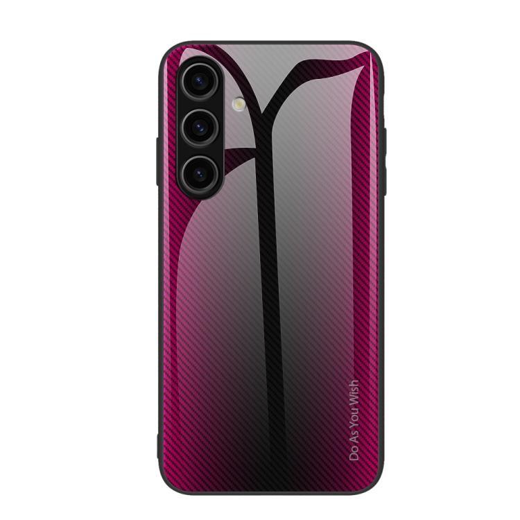 For Samsung Galaxy S26+ 5G Texture Gradient Glass TPU Phone Case