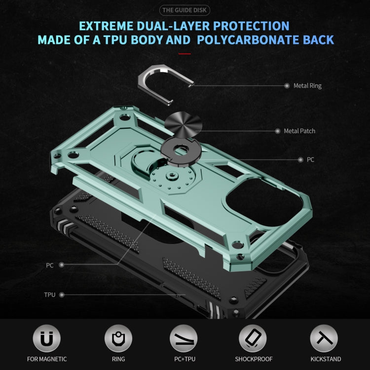 For iPhone 16 Plus Shockproof TPU Hybrid PC Phone Case with Holder