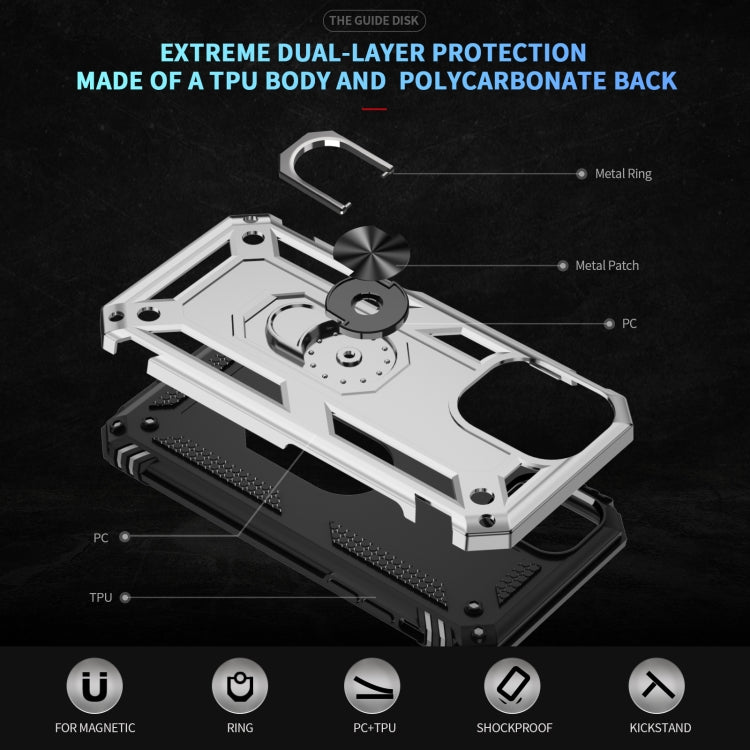 For iPhone 16 Plus Shockproof TPU Hybrid PC Phone Case with Holder