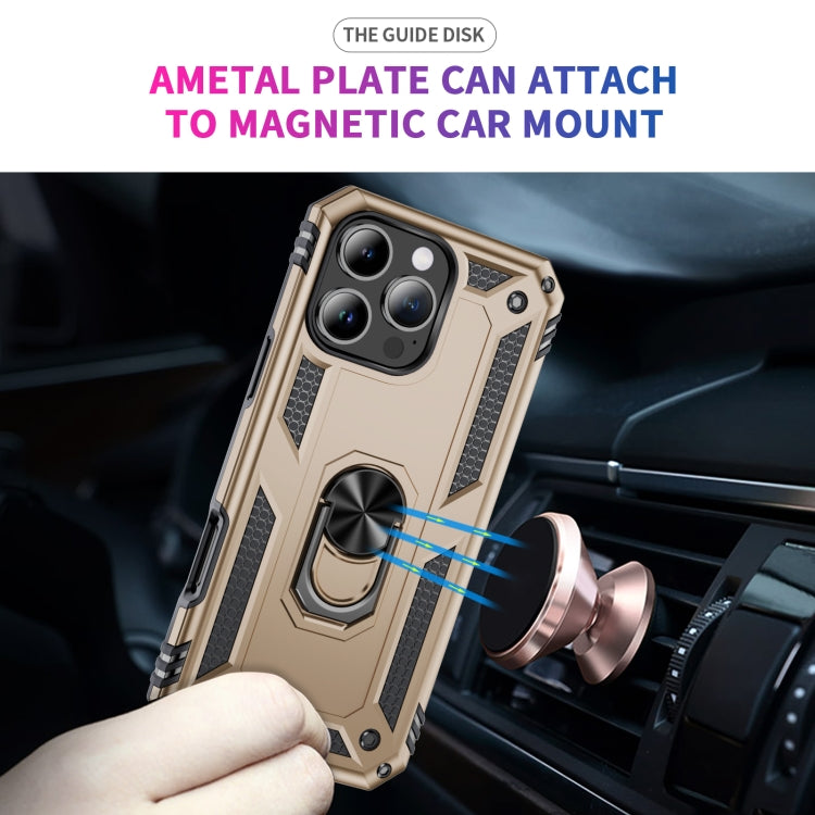 For iPhone 16 Pro Shockproof TPU Hybrid PC Phone Case with Holder