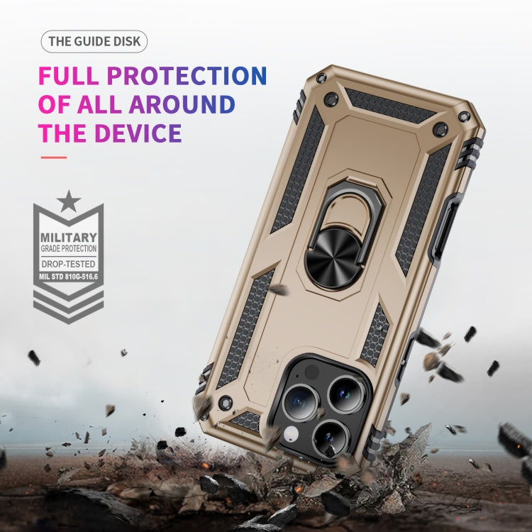 For iPhone 16 Pro Shockproof TPU Hybrid PC Phone Case with Holder