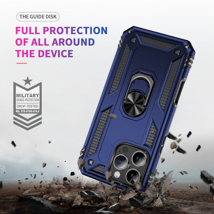 For iPhone 16 Pro Shockproof TPU Hybrid PC Phone Case with Holder