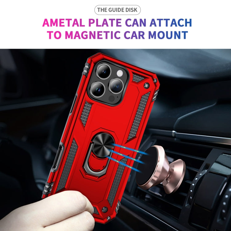 For iPhone 16 Pro Max Shockproof TPU Hybrid PC Phone Case with Holder
