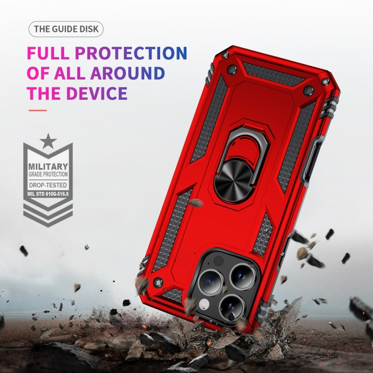 For iPhone 16 Pro Max Shockproof TPU Hybrid PC Phone Case with Holder