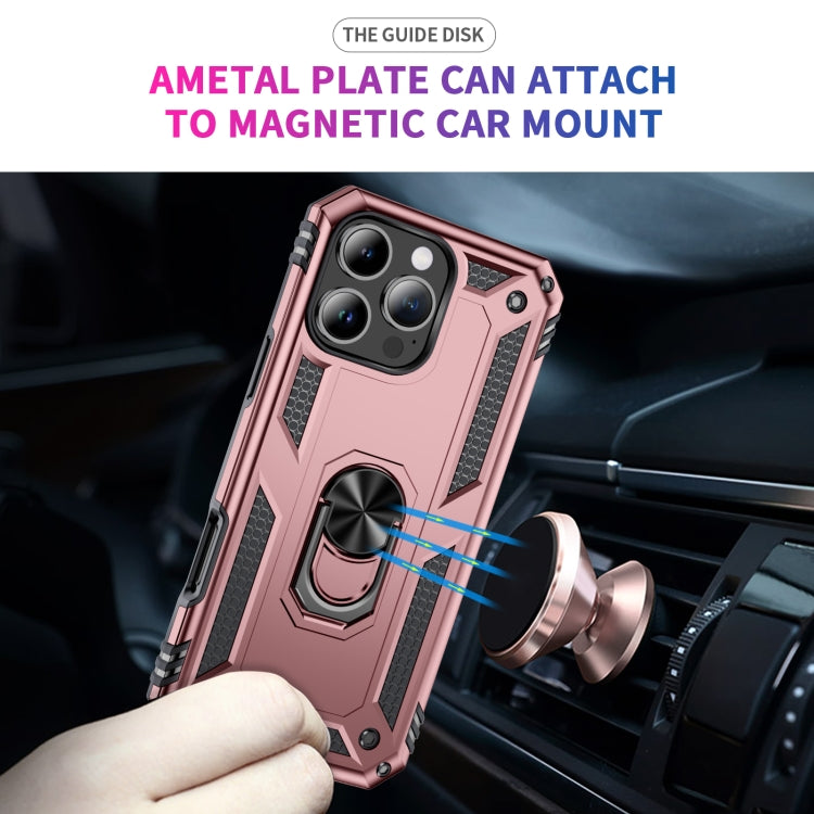For iPhone 16 Pro Max Shockproof TPU Hybrid PC Phone Case with Holder