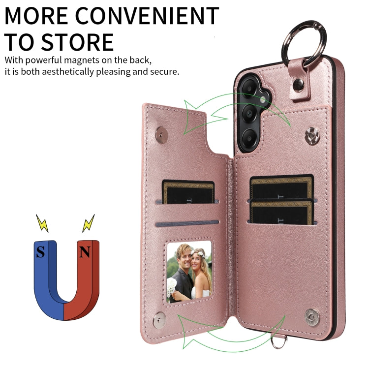 For Samsung Galaxy A05s Rhombic Texture Card Bag Phone Case with Short Lanyard