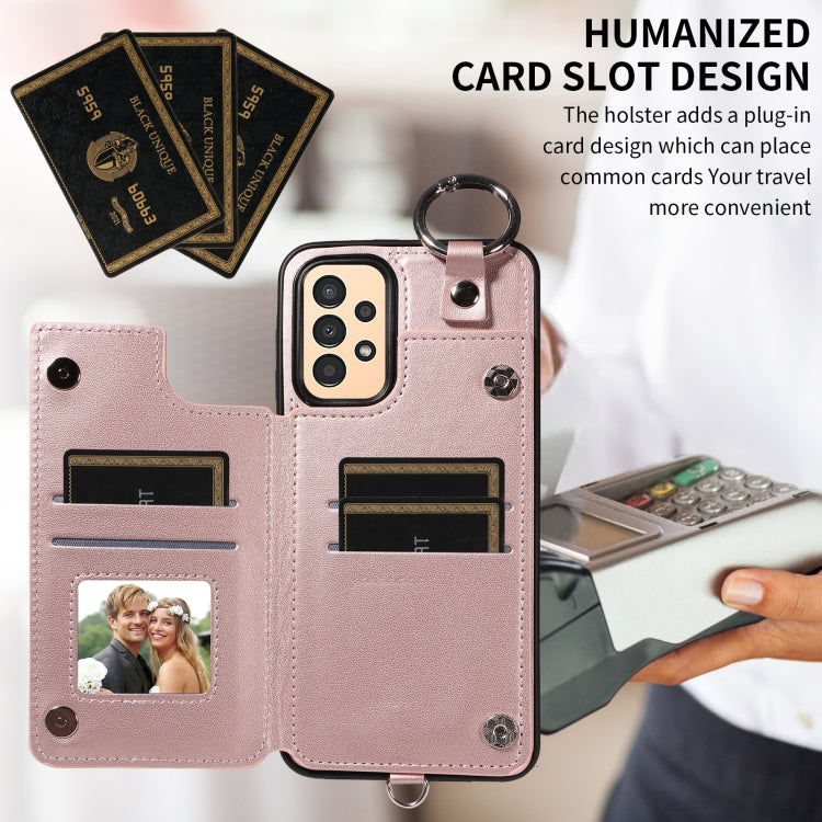 For Samsung Galaxy A13 4G / 5G Rhombic Texture Card Bag Phone Case with Short Lanyard