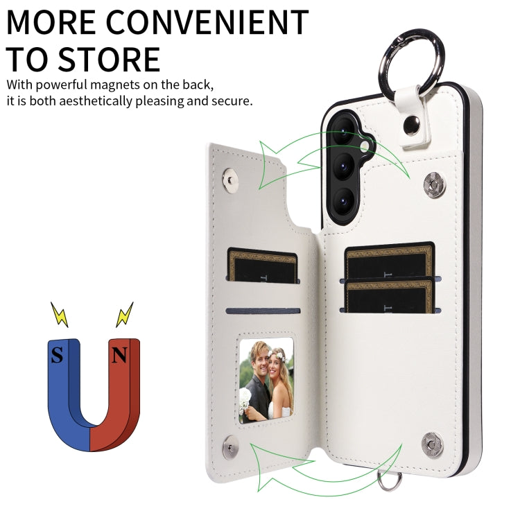 For Samsung Galaxy A24 4G Rhombic Texture Card Bag Phone Case with Short Lanyard