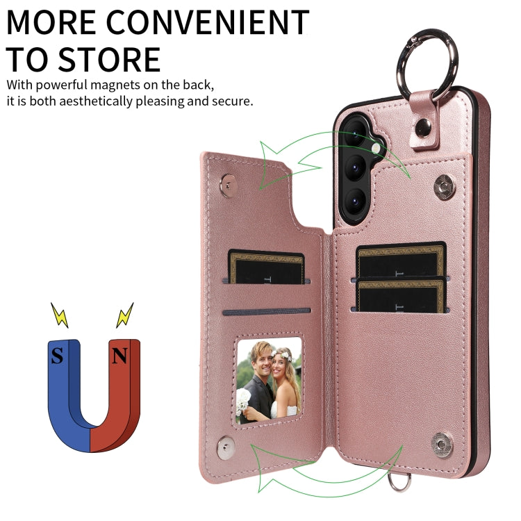 For Samsung Galaxy A24 4G Rhombic Texture Card Bag Phone Case with Short Lanyard