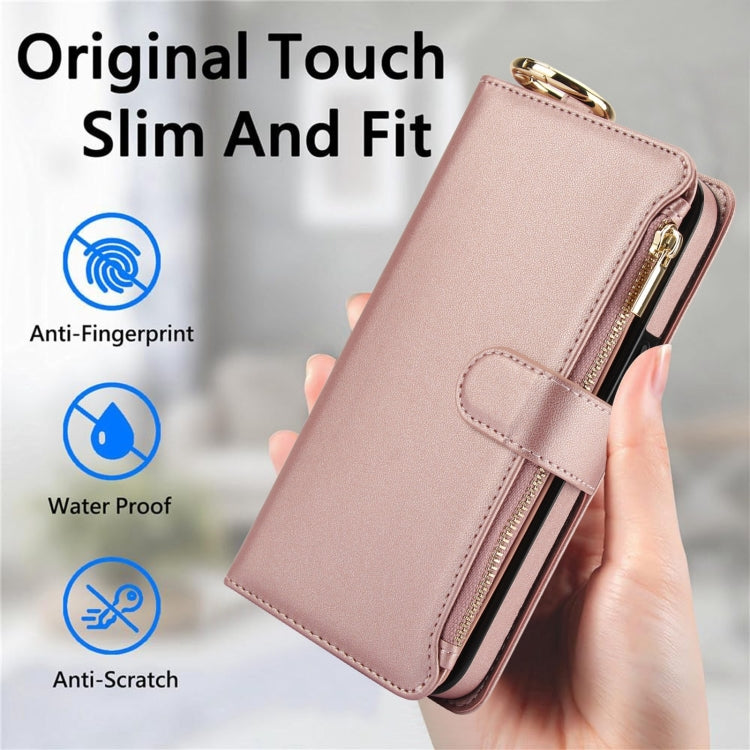 For Samsung Galaxy Note20 Crossbody Ring Multifunctional Wallet Leather Phone Case