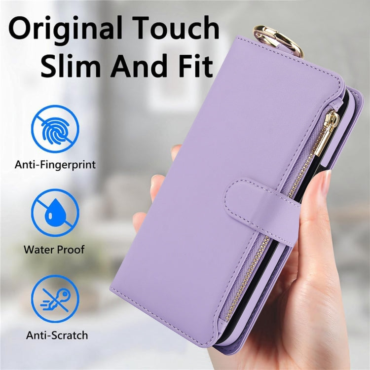 For Samsung Galaxy Note20 Crossbody Ring Multifunctional Wallet Leather Phone Case