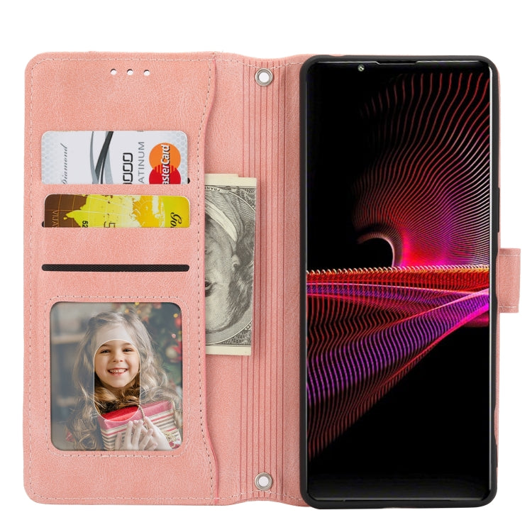 For Sony Xperia 1 VI Oil Skin Zipper Wallet Leather Phone Case