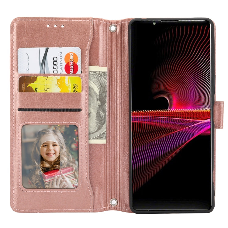For Sony Xperia 1 VI Oil Skin Zipper Wallet Leather Phone Case