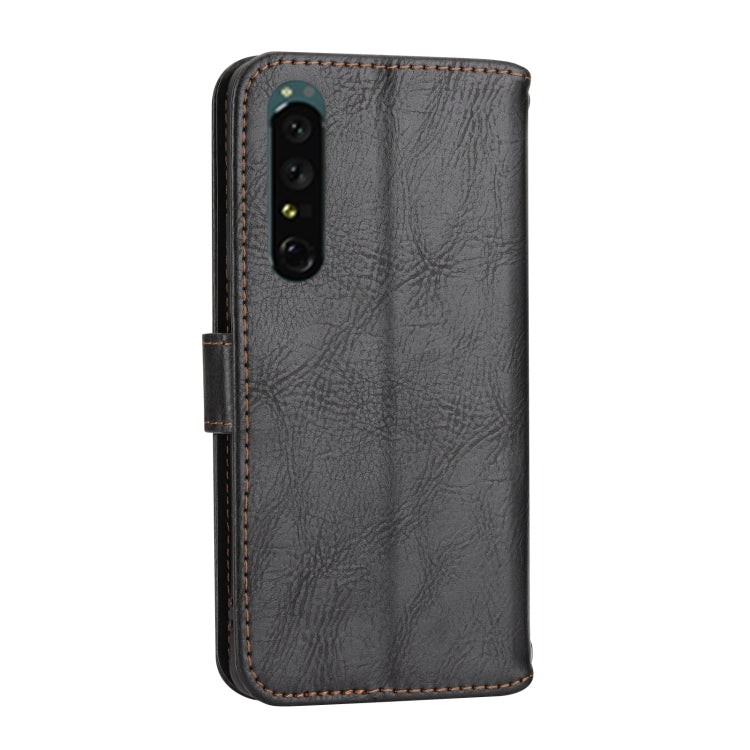 For Sony Xperia 1 VI Oil Skin Zipper Wallet Leather Phone Case