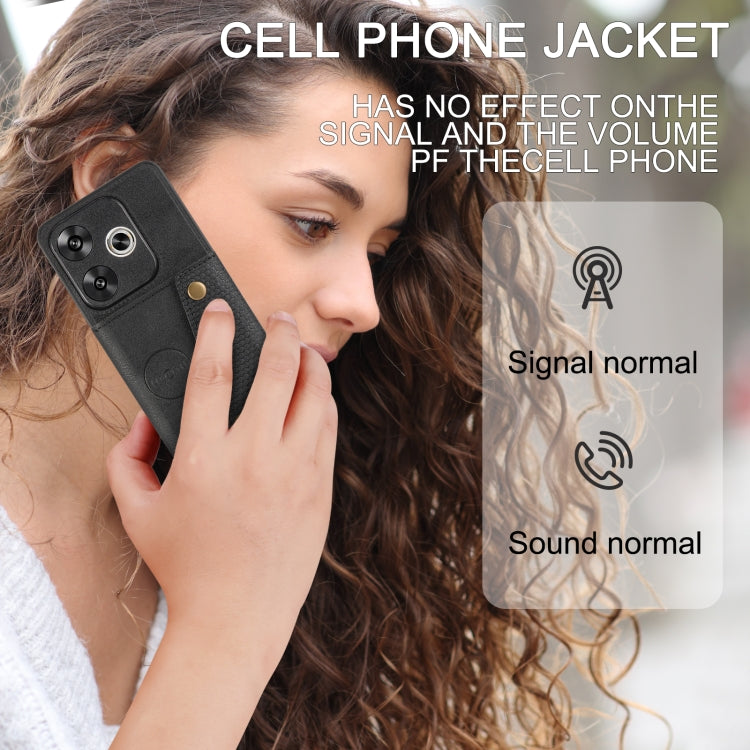 For Redmi Turbo 3 Double Buckle Card Slots Magnetic Phone Case