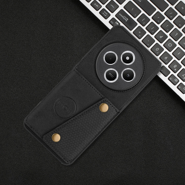 For Redmi 14C 4G Double Buckle Card Slots Magnetic Phone Case
