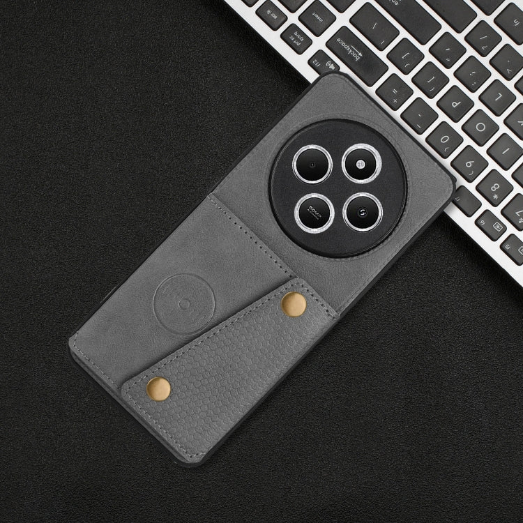 For Redmi 14C 4G Double Buckle Card Slots Magnetic Phone Case