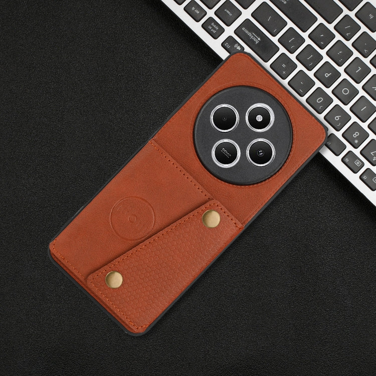 For Redmi 14C 4G Double Buckle Card Slots Magnetic Phone Case