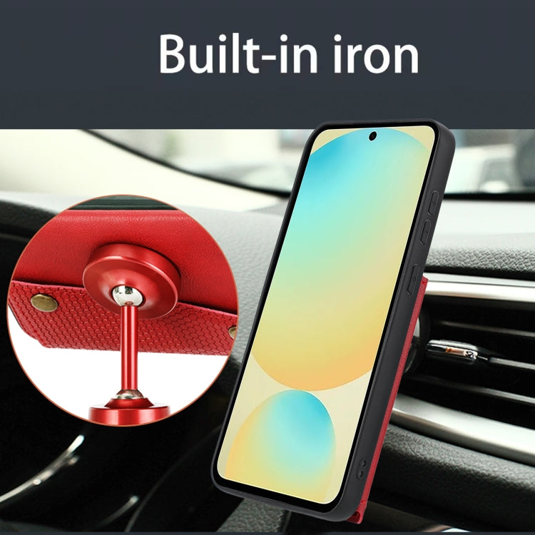 For Redmi Note 14 Pro 5G Double Buckle Card Slots Magnetic Phone Case