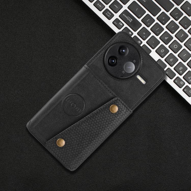 For Redmi K80 Pro Double Buckle Card Slots Magnetic Phone Case