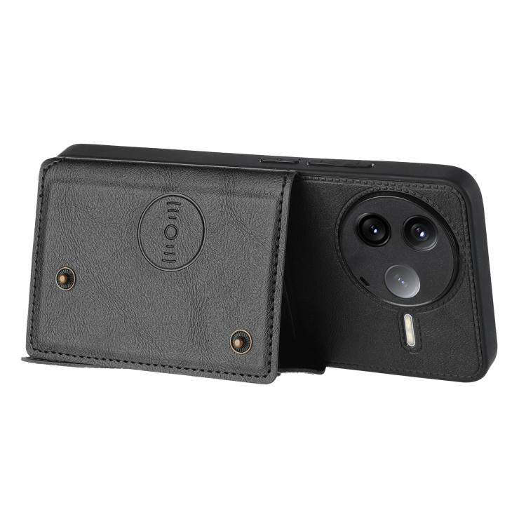 For Redmi K80 Double Buckle Card Slots Magnetic Phone Case