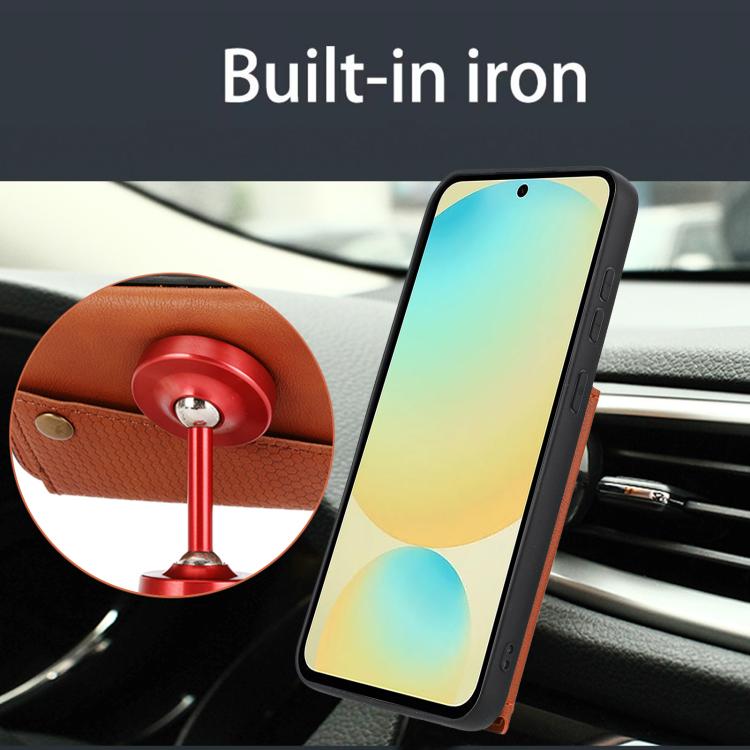 For Redmi K80 Double Buckle Card Slots Magnetic Phone Case