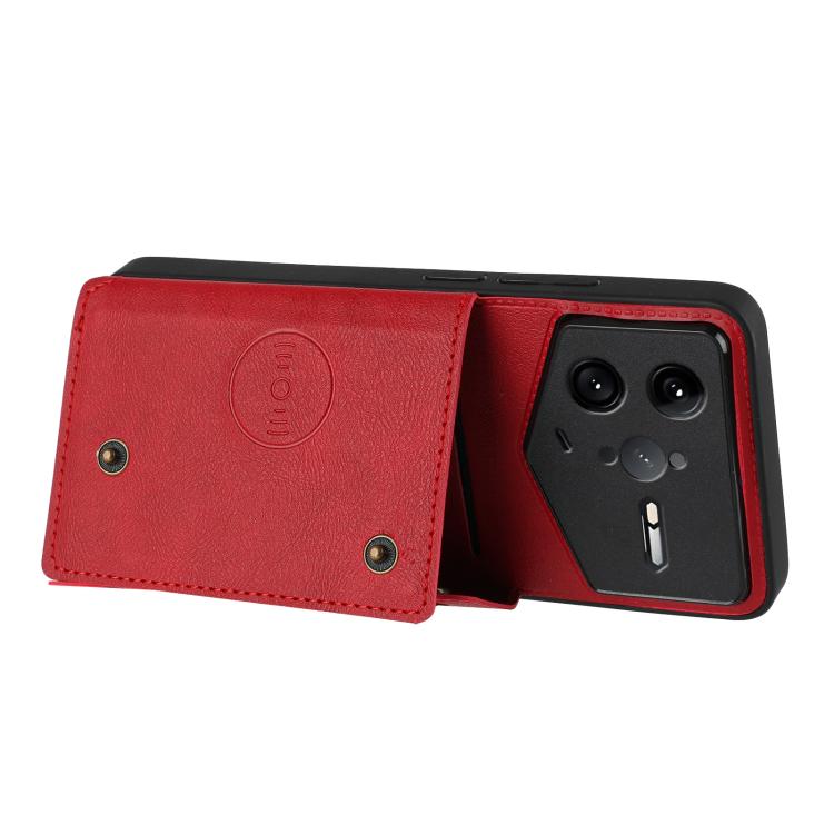 For Redmi K80 Pro Champion Edition Double Buckle Card Slots Magnetic Phone Case