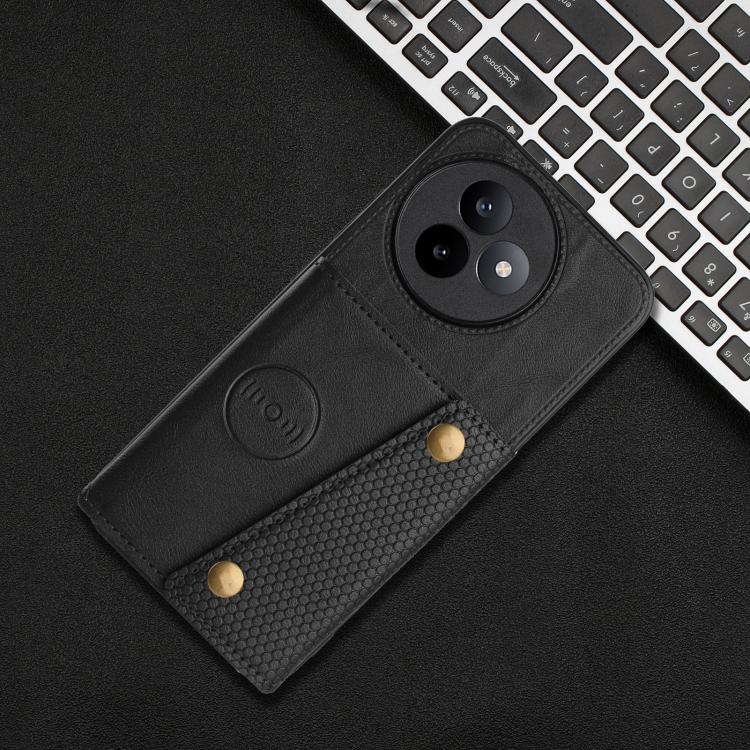For Redmi K80 Ultra Double Buckle Card Slots Magnetic Phone Case