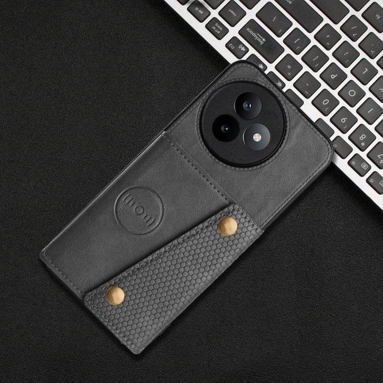 For Redmi K80 Ultra Double Buckle Card Slots Magnetic Phone Case