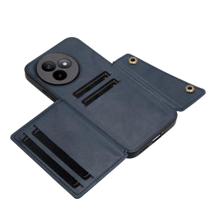 For Redmi K80 Ultra Double Buckle Card Slots Magnetic Phone Case