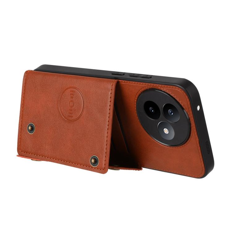 For Redmi K80 Ultra Double Buckle Card Slots Magnetic Phone Case