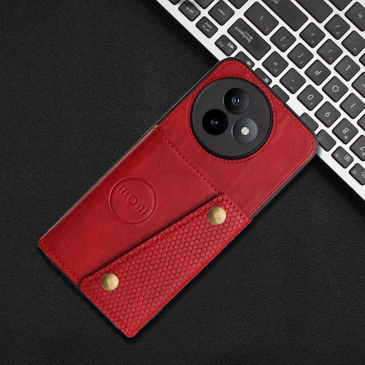 For Redmi K80 Ultra Double Buckle Card Slots Magnetic Phone Case