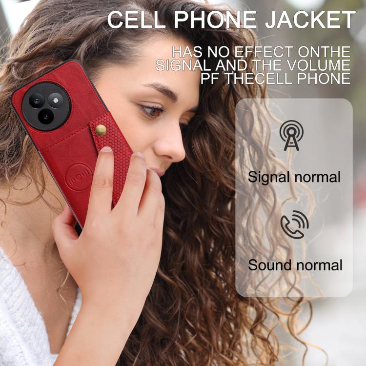 For Redmi K80 Ultra Double Buckle Card Slots Magnetic Phone Case